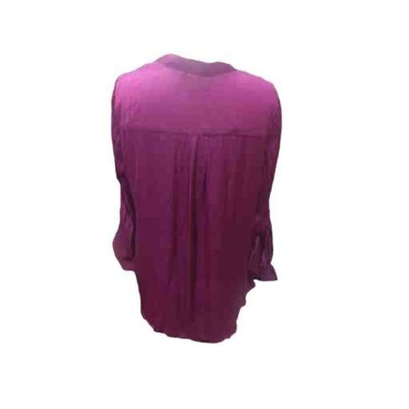 Torrid plus size jewel tone drape front blouse - Picture 3 of 3